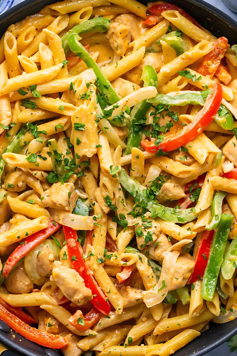 Creamy Chicken Fajita Pasta Recipe