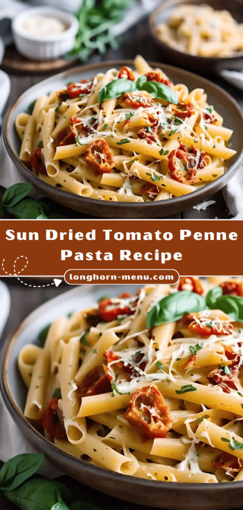 Sun Dried Tomato Penne Pasta Recipe