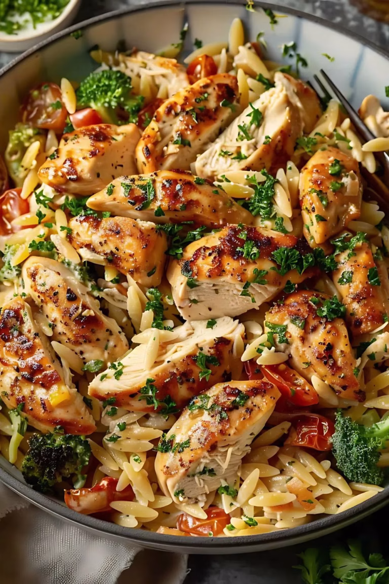 Tuscan Chicken and Orzo Recipe