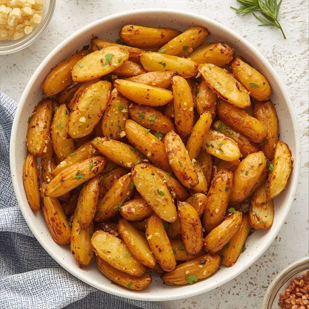 Crispy Roasted Fingerling Potatoes Recipe